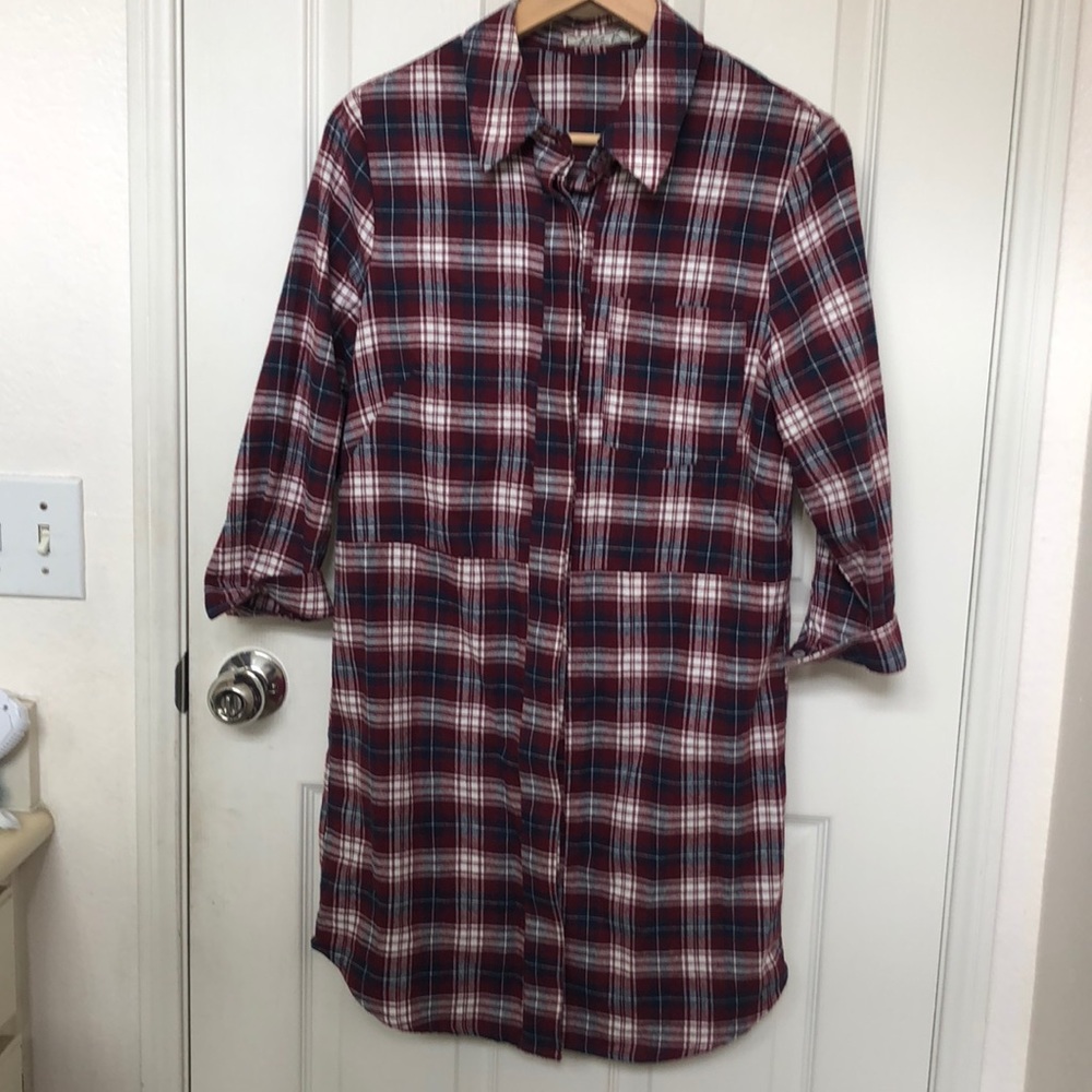 Plaid Shirt Dress